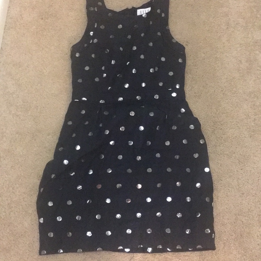 Black and gold business casual dress